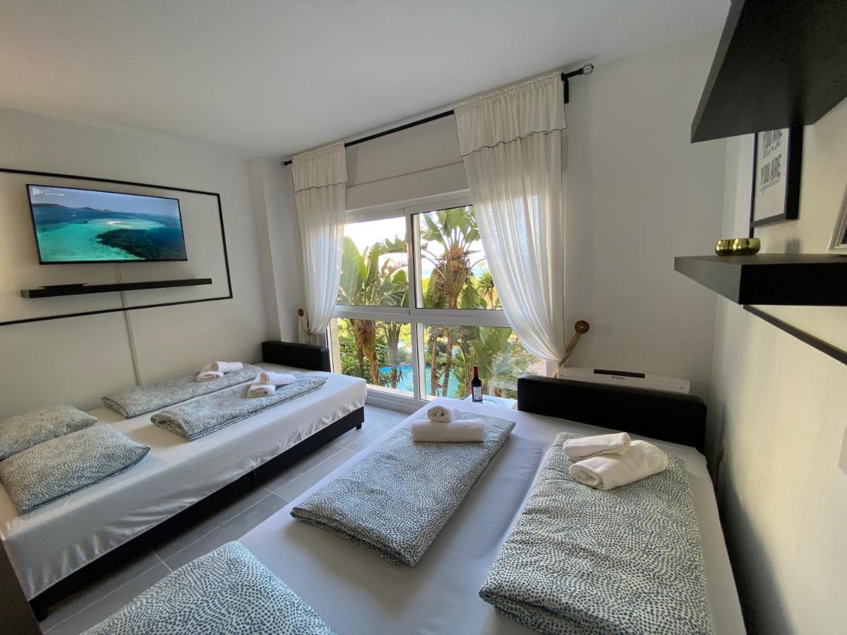 Modern Sea View Studio In Benal Beach Benalmadena Luaran gambar